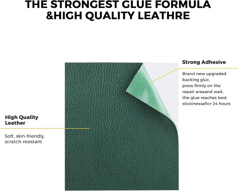 JDLUGH Sofa Leather Repair Patch Tape Self Adhesive Couch, Car Seat, Office Chair, Leather Furniture, Vinyl Repair Patch Kit for Furniture(3.5x60 Inch, Black2.0) - Image 4